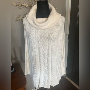 White poncho large